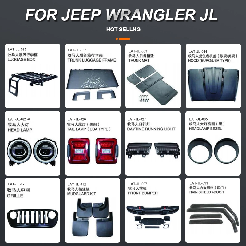 China Wholesale Price Car Accessories Auto Spare Parts for Jeep Wrangler Jl