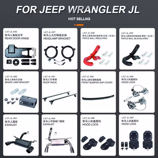 Precio al por mayor de China Accesorios para automóviles Repuestos para automóviles Jeep Wrangler Jl